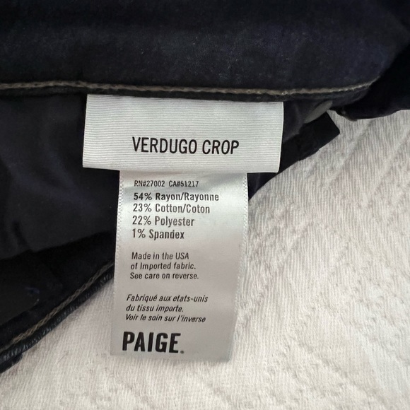 PAIGE Verdugo Crop - Picture 9 of 9